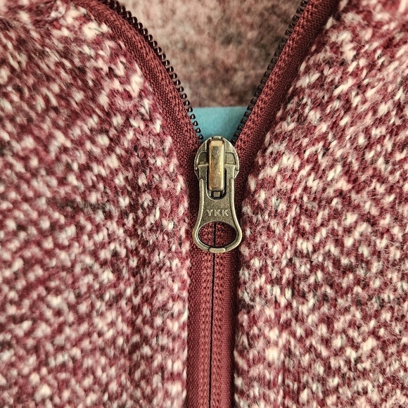 MEC Teslin Ladies Full Zipup Jacket Burgundy Tweed Size Medium - Picture 4 of 4